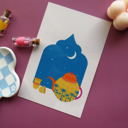 Sipping the Night Away Art Print
