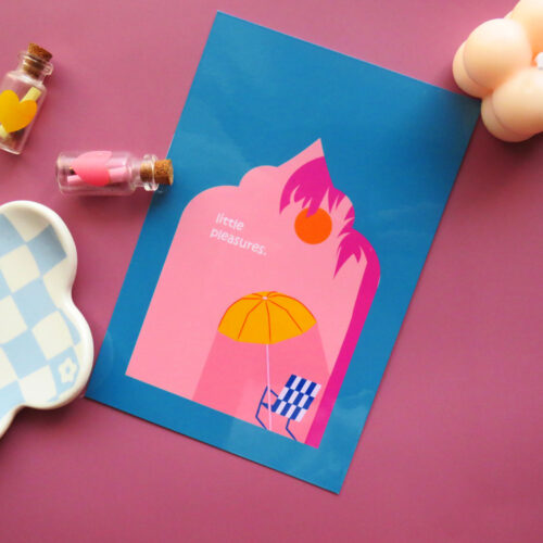 Into the Pink Hour Art Print