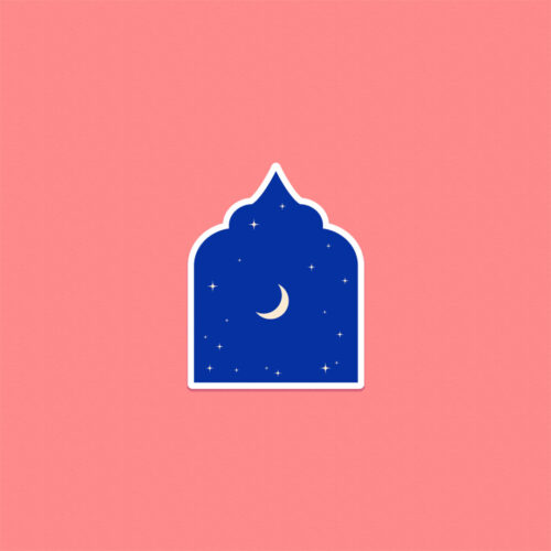Stargazing Arabian Sticker